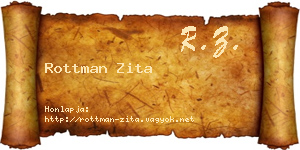 Rottman Zita névjegykártya
