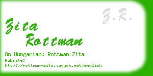 zita rottman business card